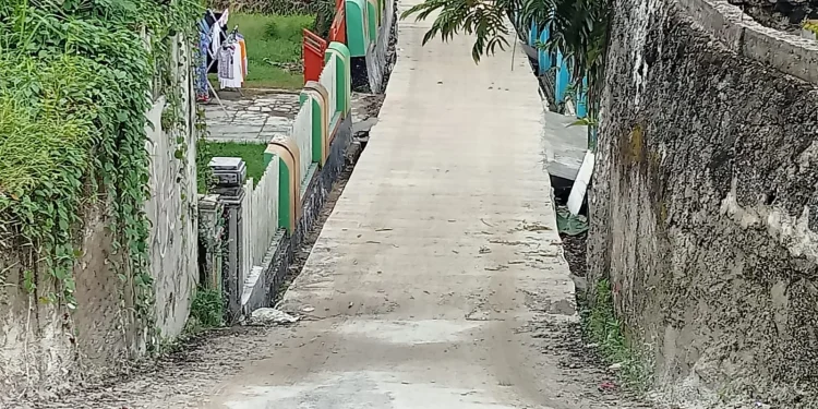 Proyek Jalan Rabat Beton di Desa Mekaragung Lebak Diduga Kurang Transparan