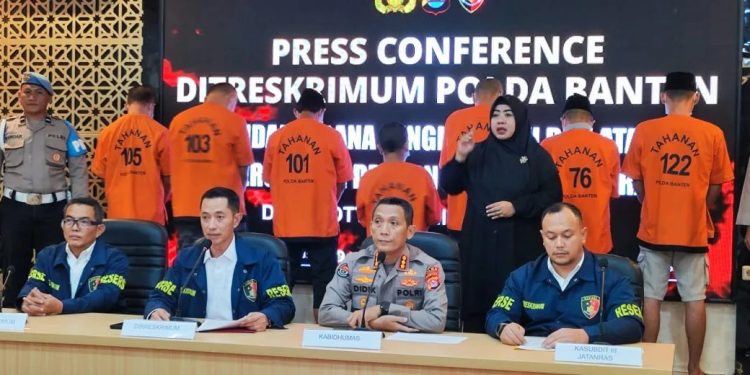 Polda Banten Amankan 7 Tersangka Penghasutan dan Kerusakan Proyek LCI