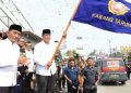 Bupati Tangerang Melepas Peserta Karnaval Festival Tabuh Bedug Ke-34 Teluknaga