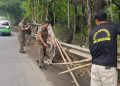 Trantib Neglasari Tangerang Tindak Reklame Komersil Tanpa Izin