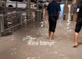 Areal Parkir di Teluknaga Tangerang Terendam Banjir