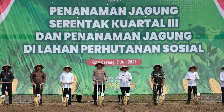 Polda Banten Laksanakan Penanaman Jagung di 93 Lokasi di Banten