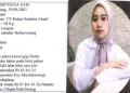 Wanita Cantik Asal Cikande Kabupaten Serang Hilang Dua Pekan Belum Ditemukan