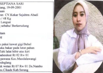 Wanita Cantik Asal Cikande Kabupaten Serang Hilang Dua Pekan Belum Ditemukan