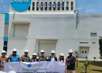 Rayakan 200 MW Kapasitas Terpasang di LamiPak Cikande oleh SUN Energy