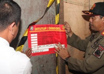 Satpol PP Tangerang Segel Bangunan Diduga Tempat Prostitusi