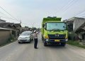 Polres dan Dishub Kabupaten Serang Tertibkan Truk Tambang yang Langgar Jam Operasional