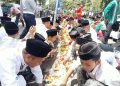 Santri Murak Liwet di Alun-alun Rangkasbitung Mengundang Antusiasme Ribuan Orang