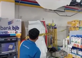 ATM Minimarket Kaligandu Kota Serang Dibobol Penjahat