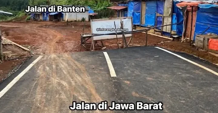Warga Huntara Lebak Iri Jalan Bogor Halus, Sementara di Lebak Masih Tanah