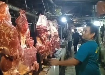 Harga Daging Pasar Rangkasbitung Meningkat, Pedagang Memilih Tidak Jualan