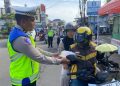 Apresiasi Polres Lebak untuk Pemotor yang Patuh Lalu Lintas